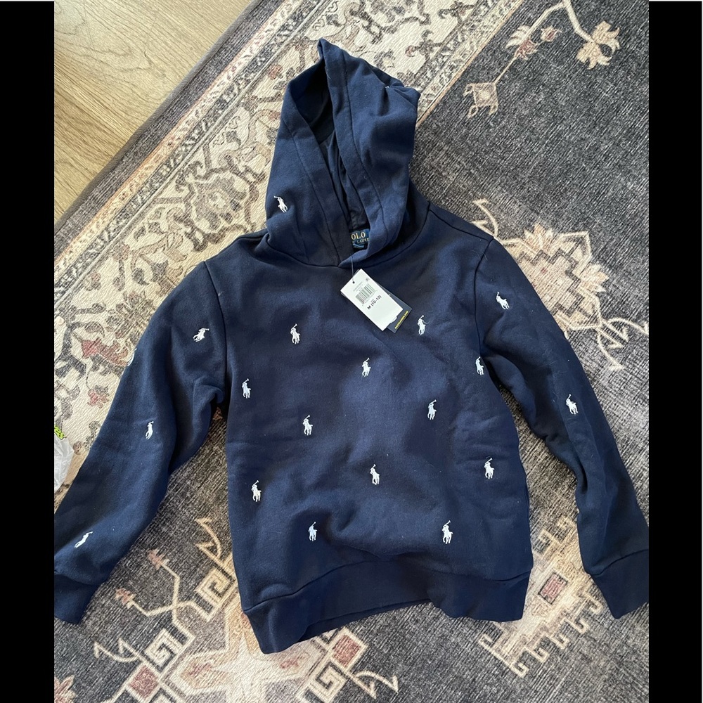 NWT polo hoodie 10-12
